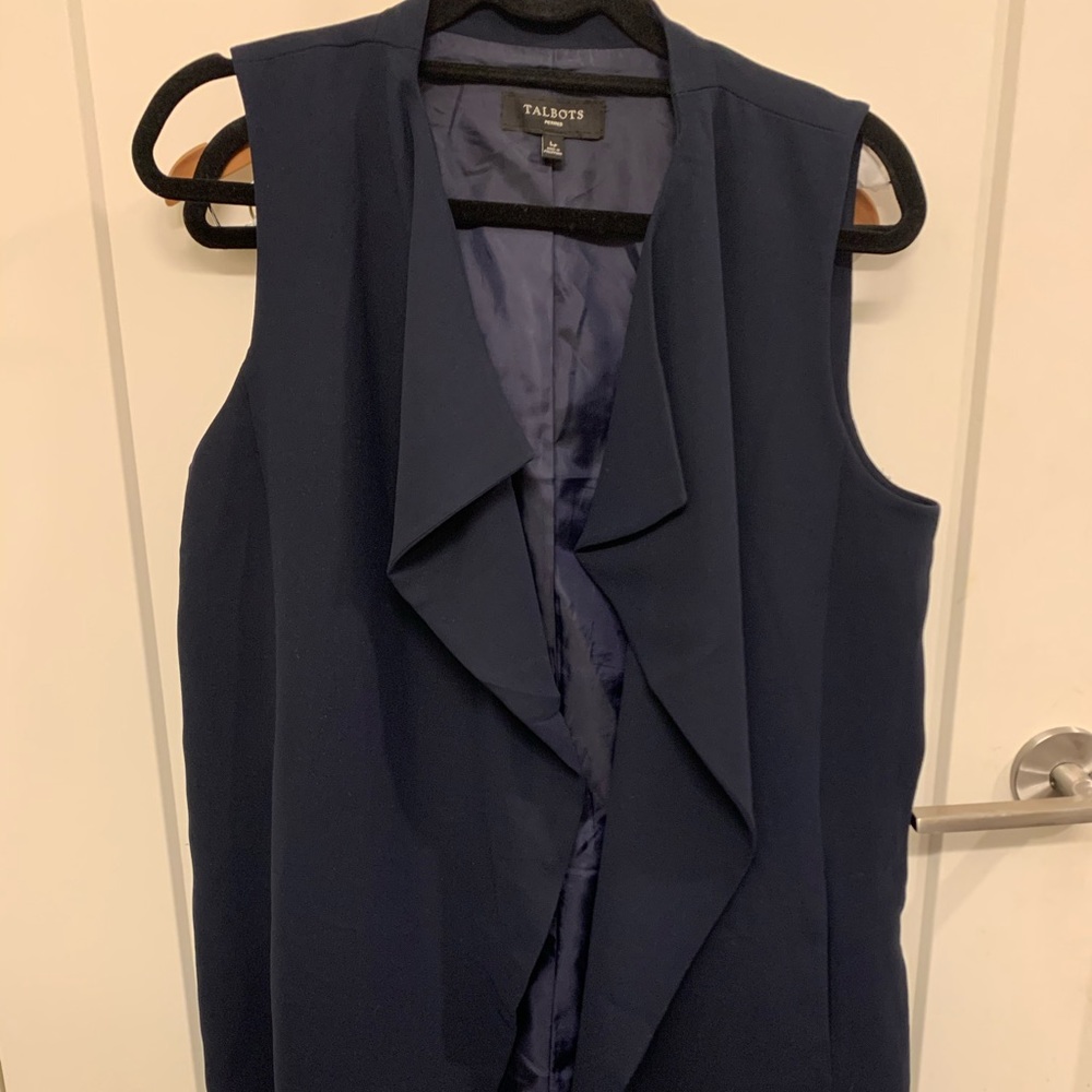 Talbots Drape Front Vest